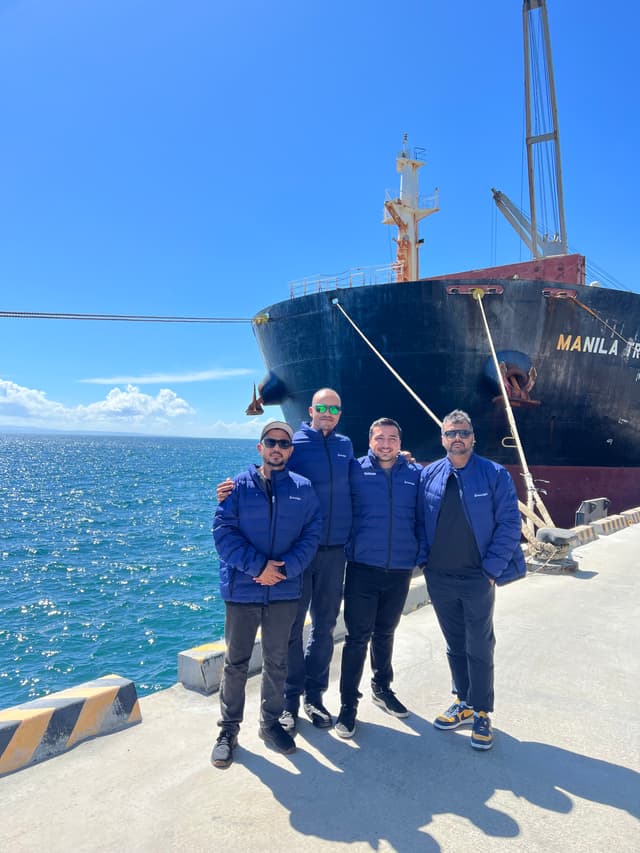 Team on Ship